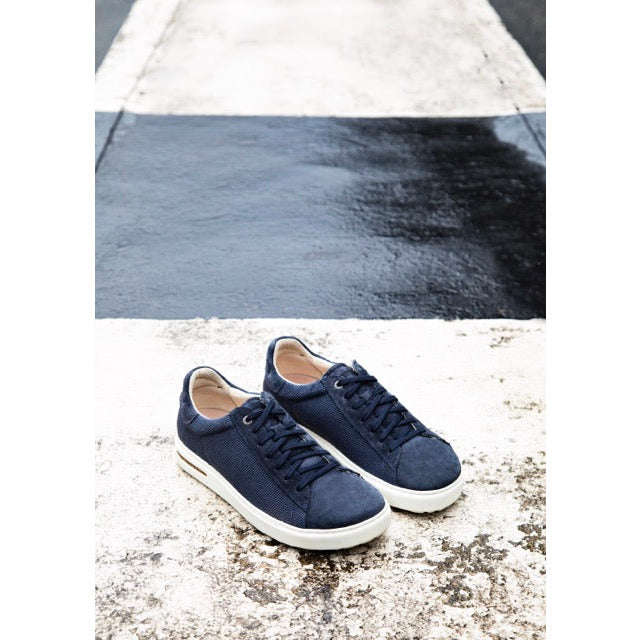 Birkenstock Bend Low Canvas Suede Shoes for Men & Women - Comfortable Slip-On Sneakers in Midnight Blue | Perfect for Casual Wear, Walking & Everyday Use