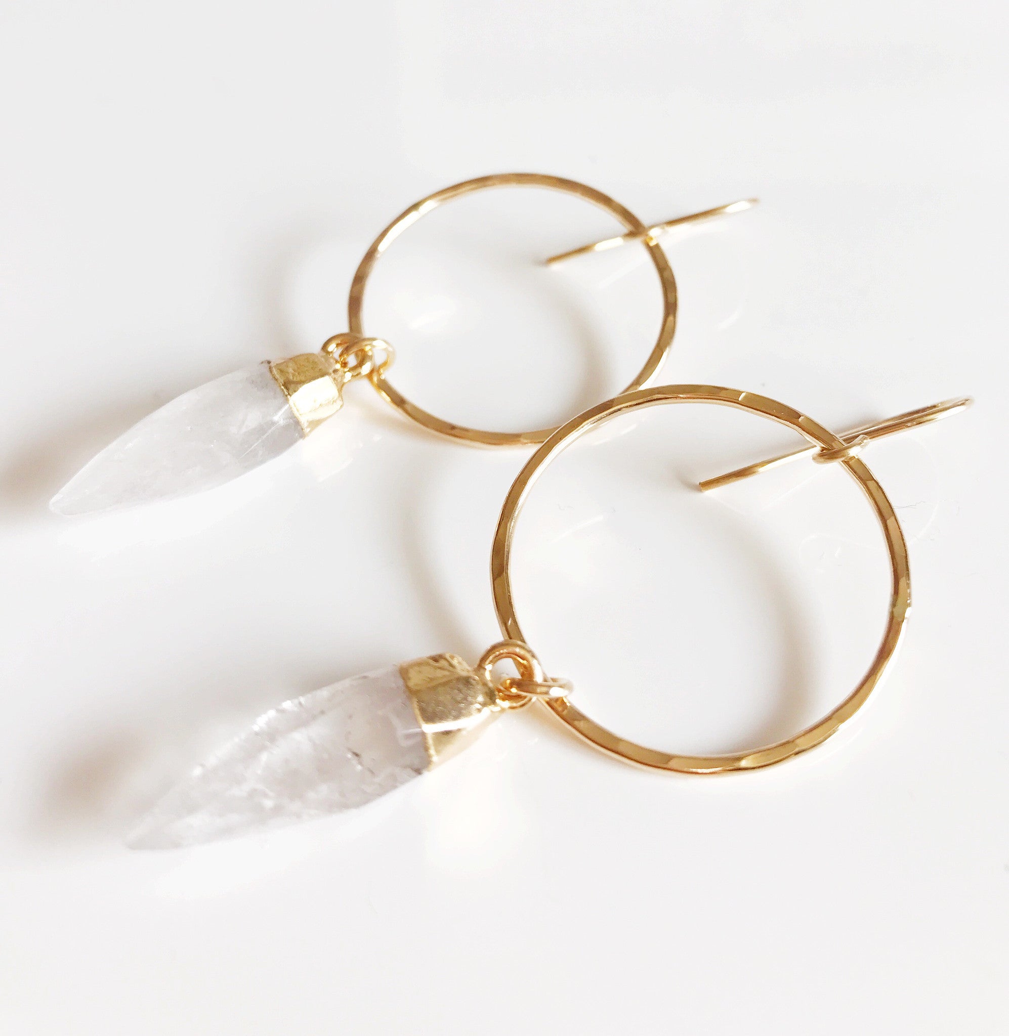 Zoe Crystal Quartz Earrings (E365) - Elegant & Stylish Jewelry for Women, Perfect for Parties, Weddings & Everyday Wear