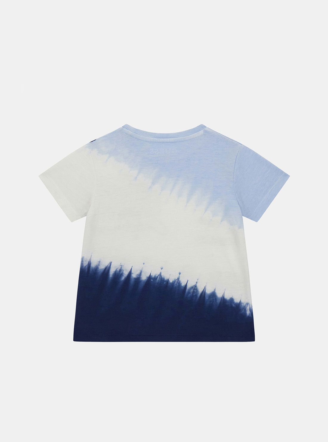 Blue Dip Dye Short Sleeve T-Shirt for Kids (Ages 2-7) - Casual Summer Outfit & Playtime Essential