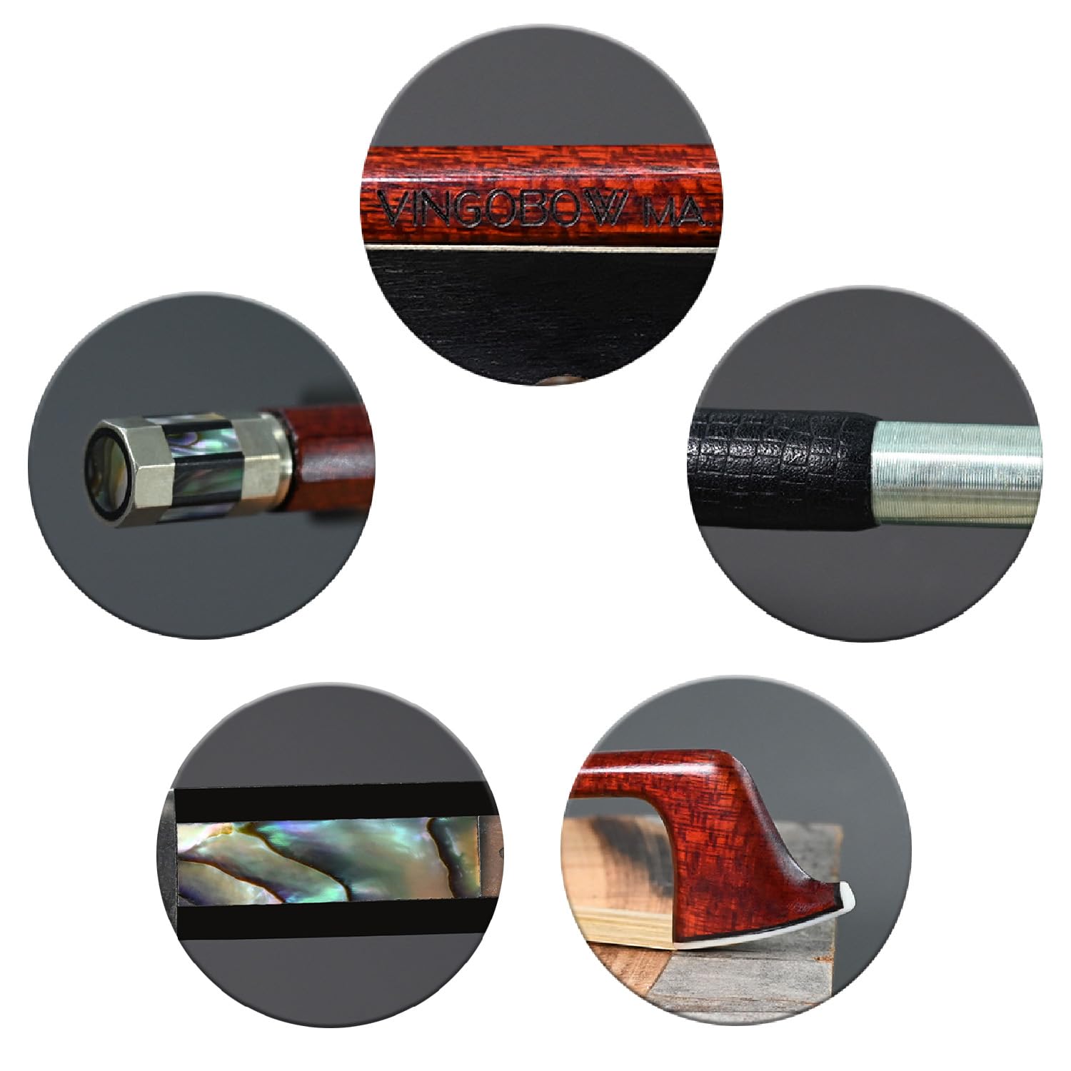 Premium 4/4 Size Carbon Fiber Hybrid Cello Bow with Ebony Frog - Master Level Pernambuco Performance Bow for Warm Sweet Tone (Mongolian Horse Hair) - Perfect for Professional Musicians & Orchestra Performances
