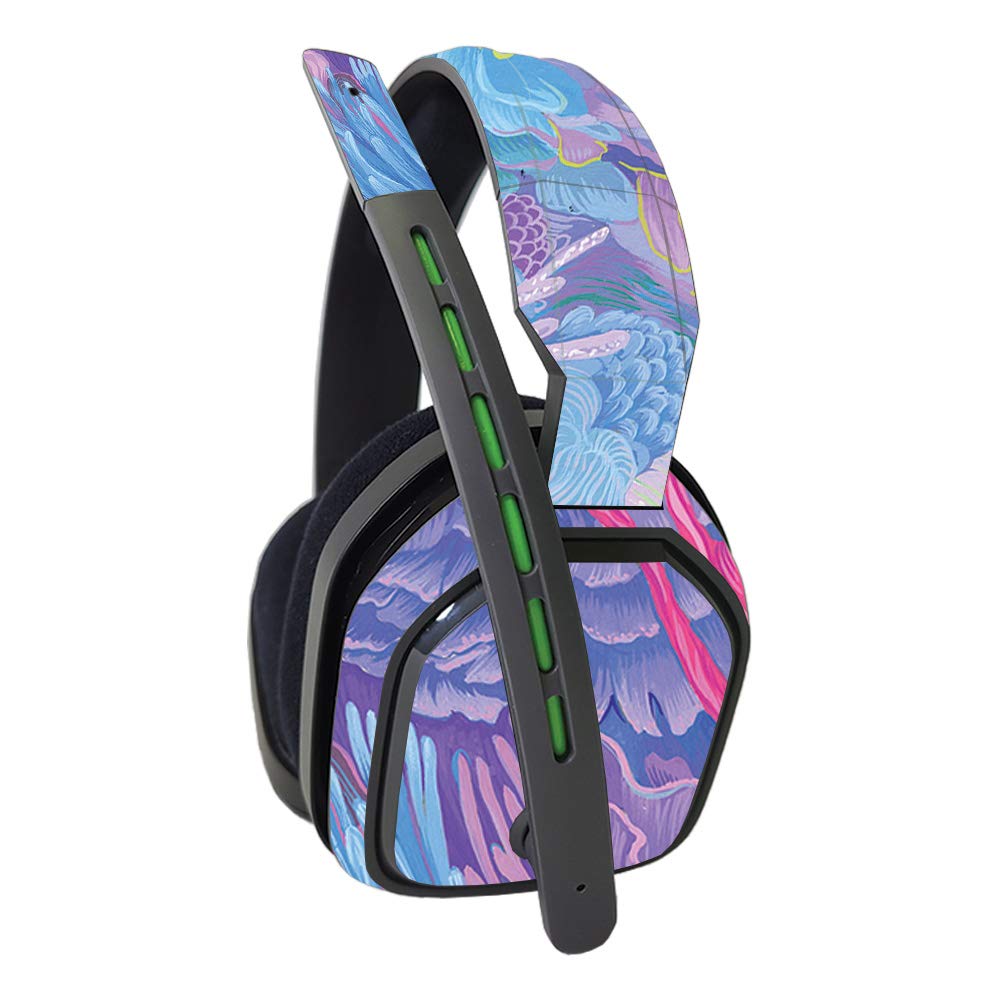 MightySkins Vinyl Decal Wrap Cover for Astro A10 Headset - Dreamy Reef Design | Protective & Durable Skin | Easy to Apply & Remove | Made in USA | Perfect for Gaming, Streaming & Personalizing Your Headset