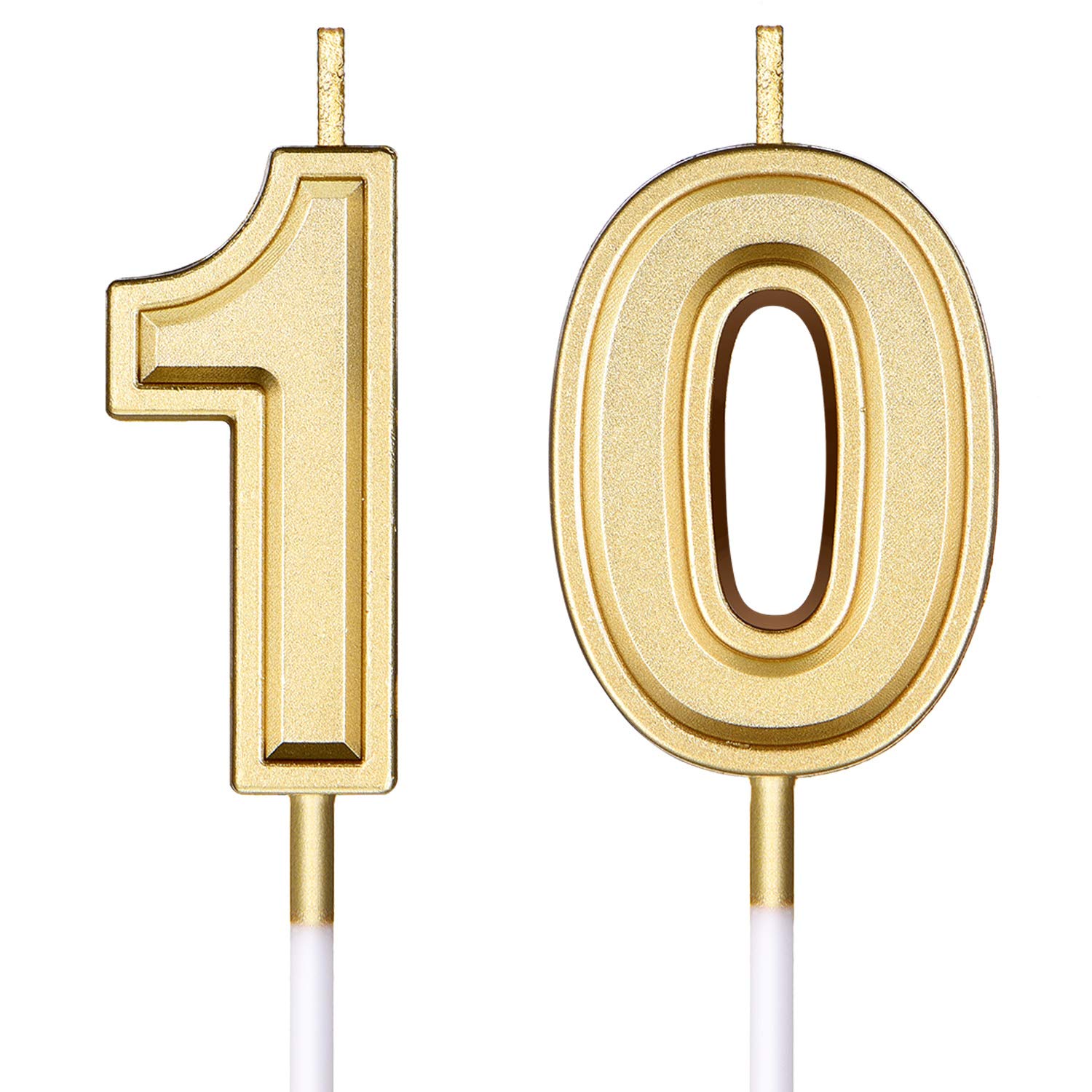 Frienda Number Cake Candles - Happy Birthday Cake Topper Decoration for Wedding, Anniversary & Celebration Supplies | Perfect for Birthday Parties, Baby Showers & Special Events
