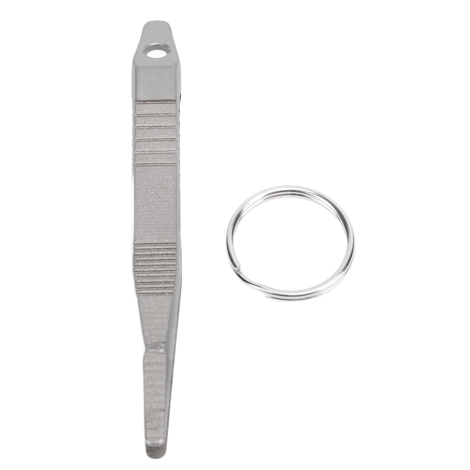 EDC Mini Keychain Tweezers - Anti-Slip Titanium Alloy Multi-Tool for Outdoor, Camping, Hiking & Survival Gear | Compact Portable Tool for First Aid, Splinter Removal & Precision Tasks