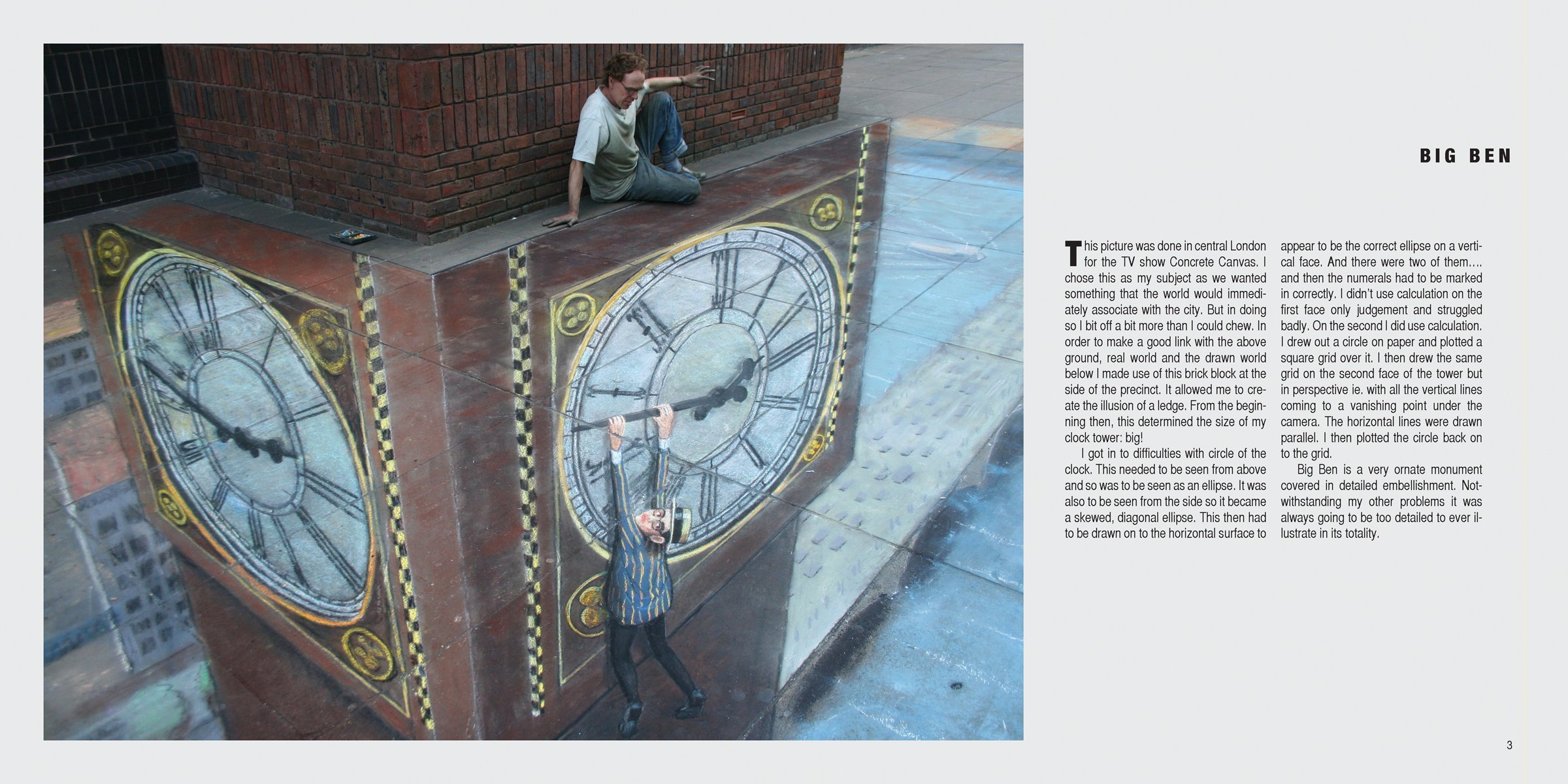 3D Sidewalk Chalk Art Book: Julian Beever's Amazing Pavement Drawings - Perfect for Street Artists, Urban Decor & Outdoor Event Entertainment