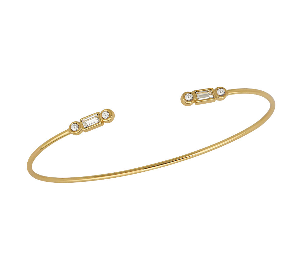 Goldbug Collection Birthstone Cuff Bangle Bracelet - Sterling Silver Zodiac Jewelry Gift for Women - Perfect for Birthday, Anniversary & Special Occasions