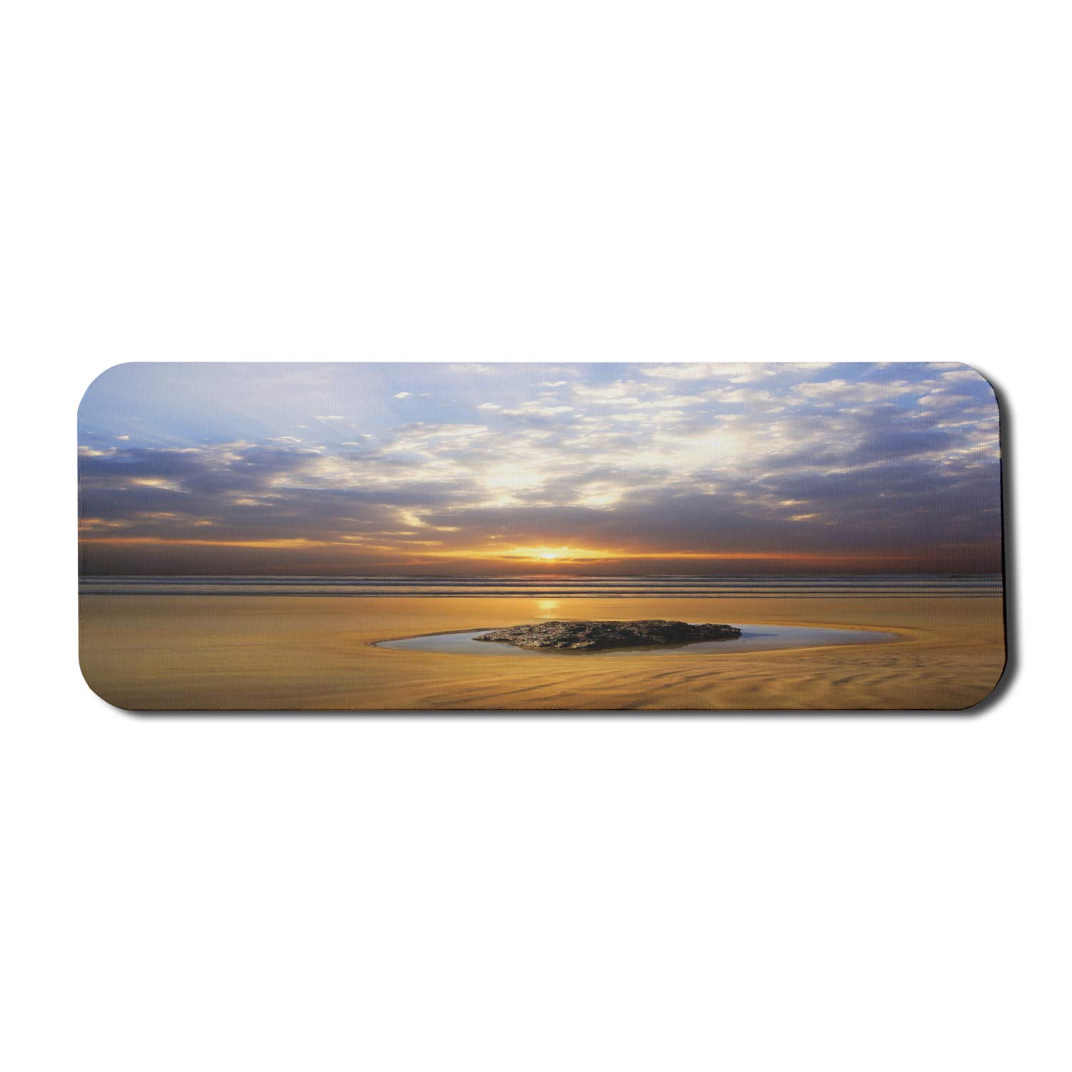 Ambesonne Ocean Sunset Mouse Pad - Non-Slip Rubber Gaming Mousepad 31