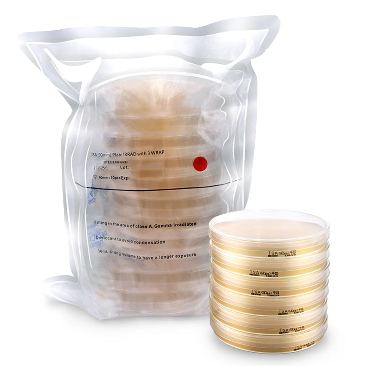 Ready-to-Use Prepoured Potato Dextrose Agar Petri Dishes (PDA) - 10 Pack for Mushroom Cultivation & Mycology Research | Ideal for Lab Experiments, Fungal Growth Studies & Home Science Projects