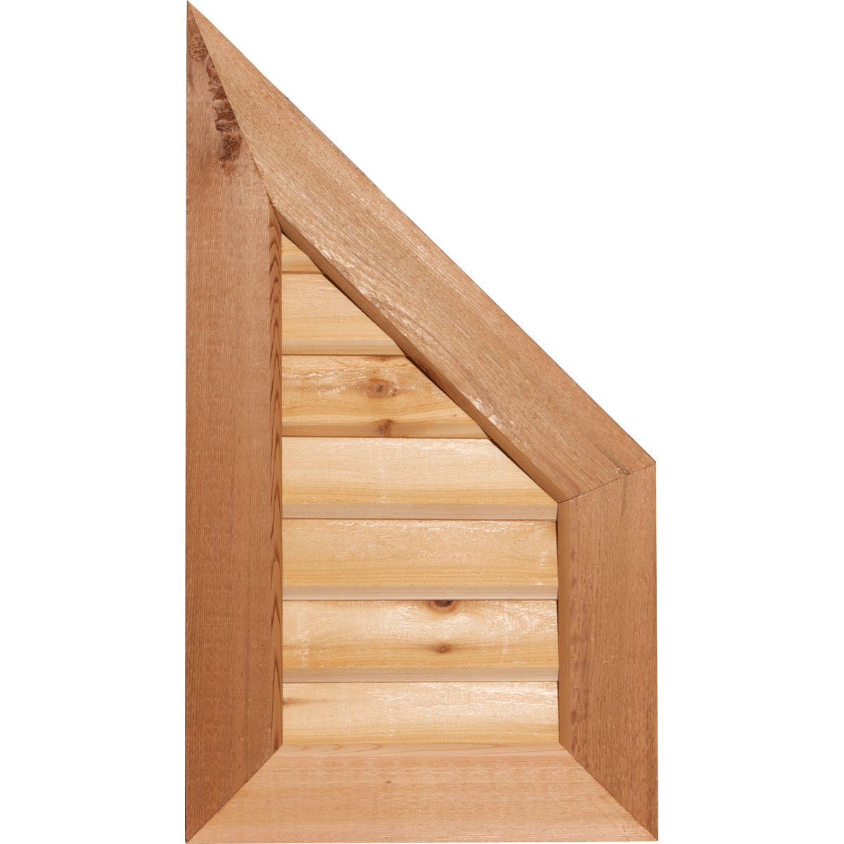 Ekena Millwork GVWPR24X1600SFUPI-07 Half Peaked Top Right Brick Mould Face - 24