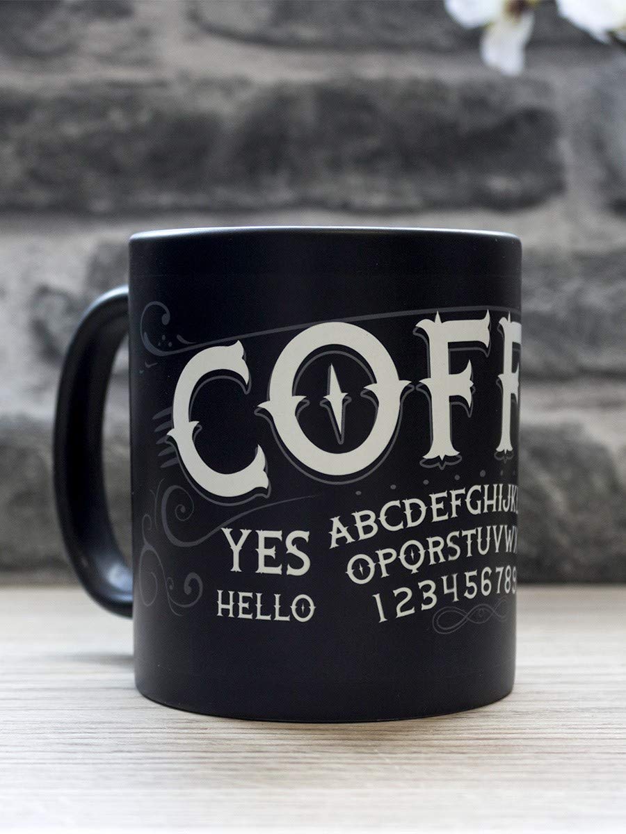 Grindstore Ouija Board Coffee Mug - Gothic Horror Novelty Ceramic Cup for Tea & Coffee - Perfect for Halloween, Witchcraft & Spooky Gift Ideas