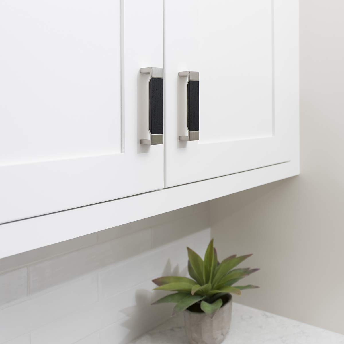 Belwith Keller Matte Black & Walnut Fuse Pull (3 Pack) - 6.3