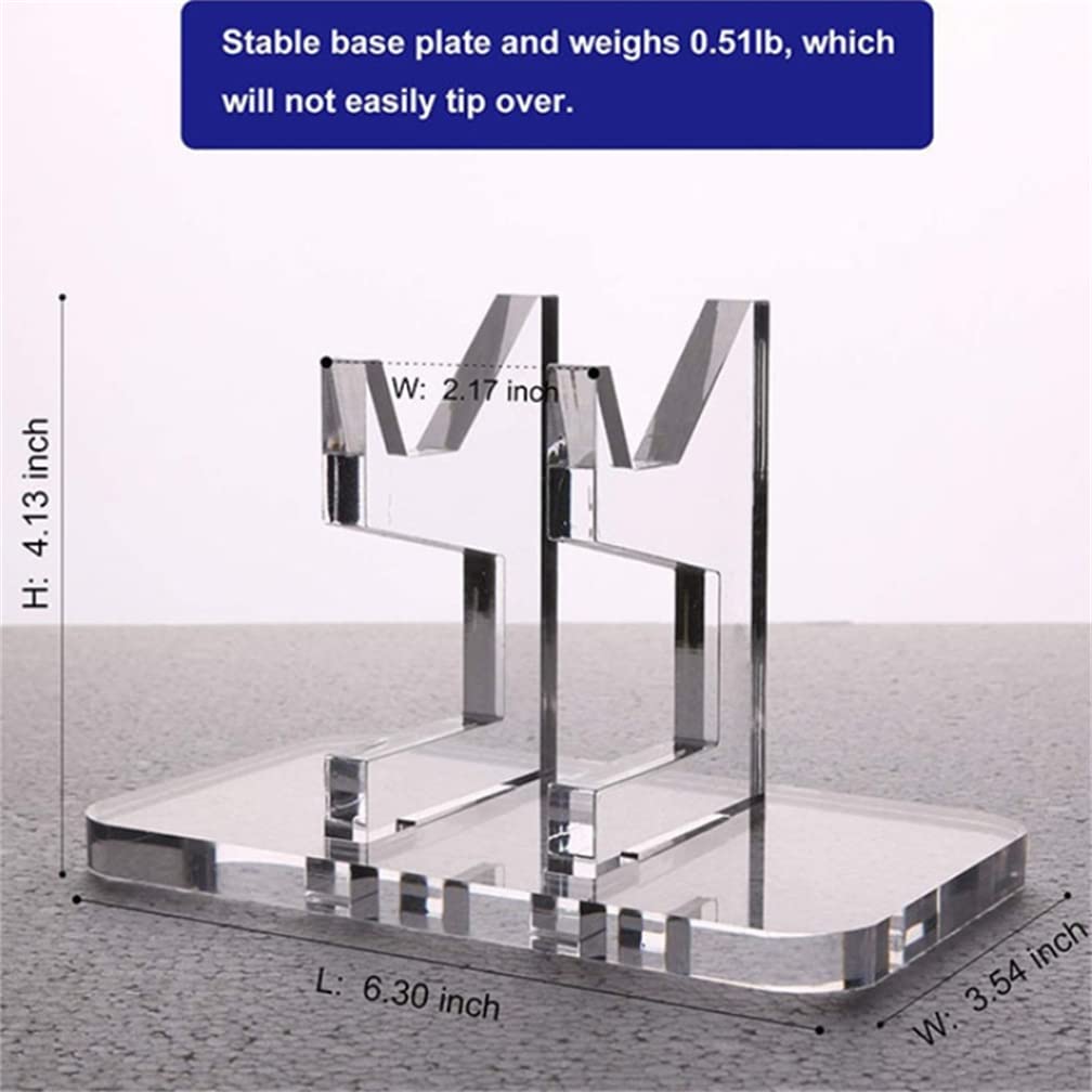 Clear Acrylic Display Stand for PS5/Xbox/Switch Controllers - Universal Gamepad Holder for Modern & Retro Gaming Consoles - Perfect for Showcase, Storage & Gaming Room Decor