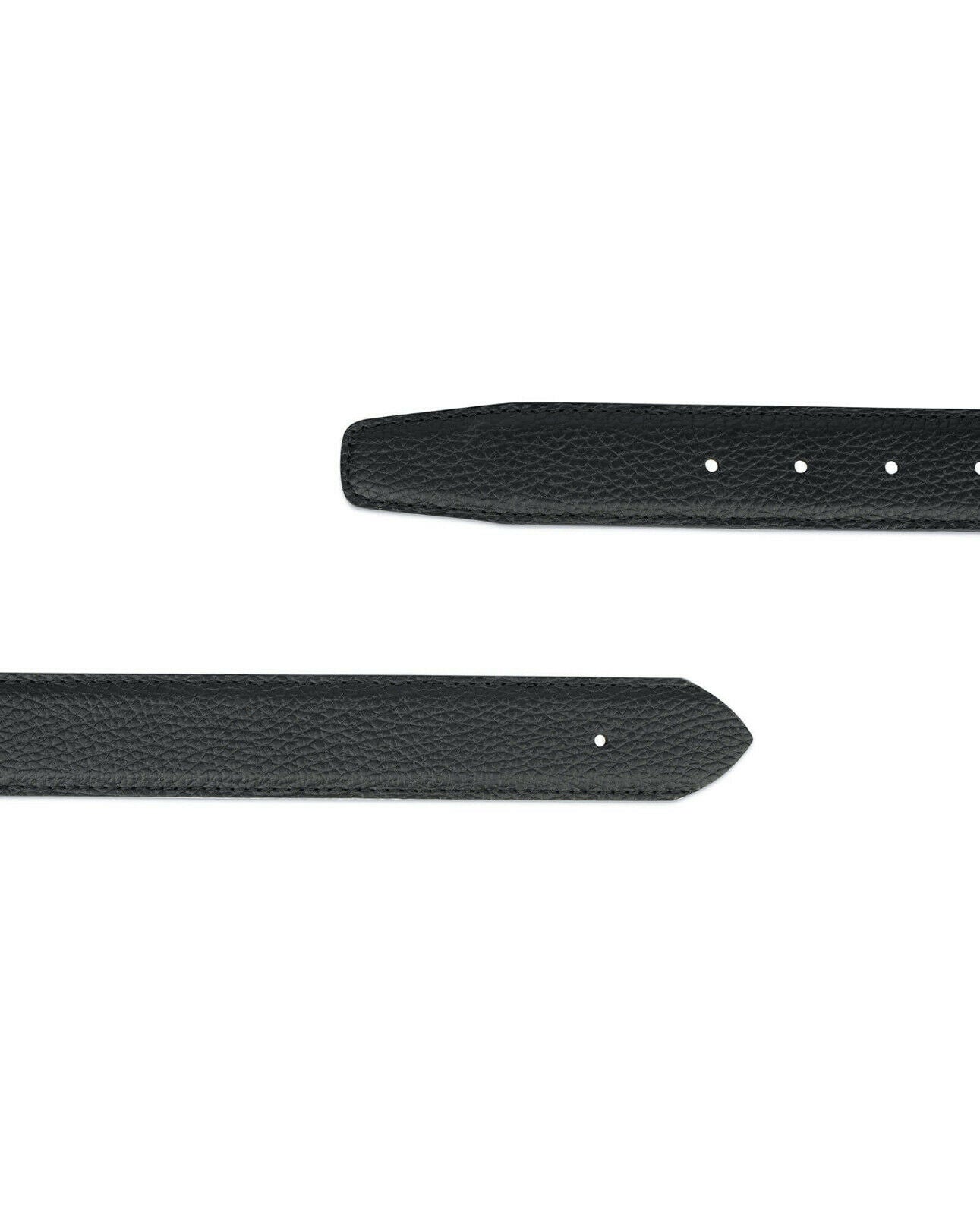 Genuine Italian Calfskin Replacement Leather Belt Strap for Fendi 35mm Buckles - Black Luxury Dress Belt for Men & Women | Perfect for Office, Formal Events & Everyday Wear