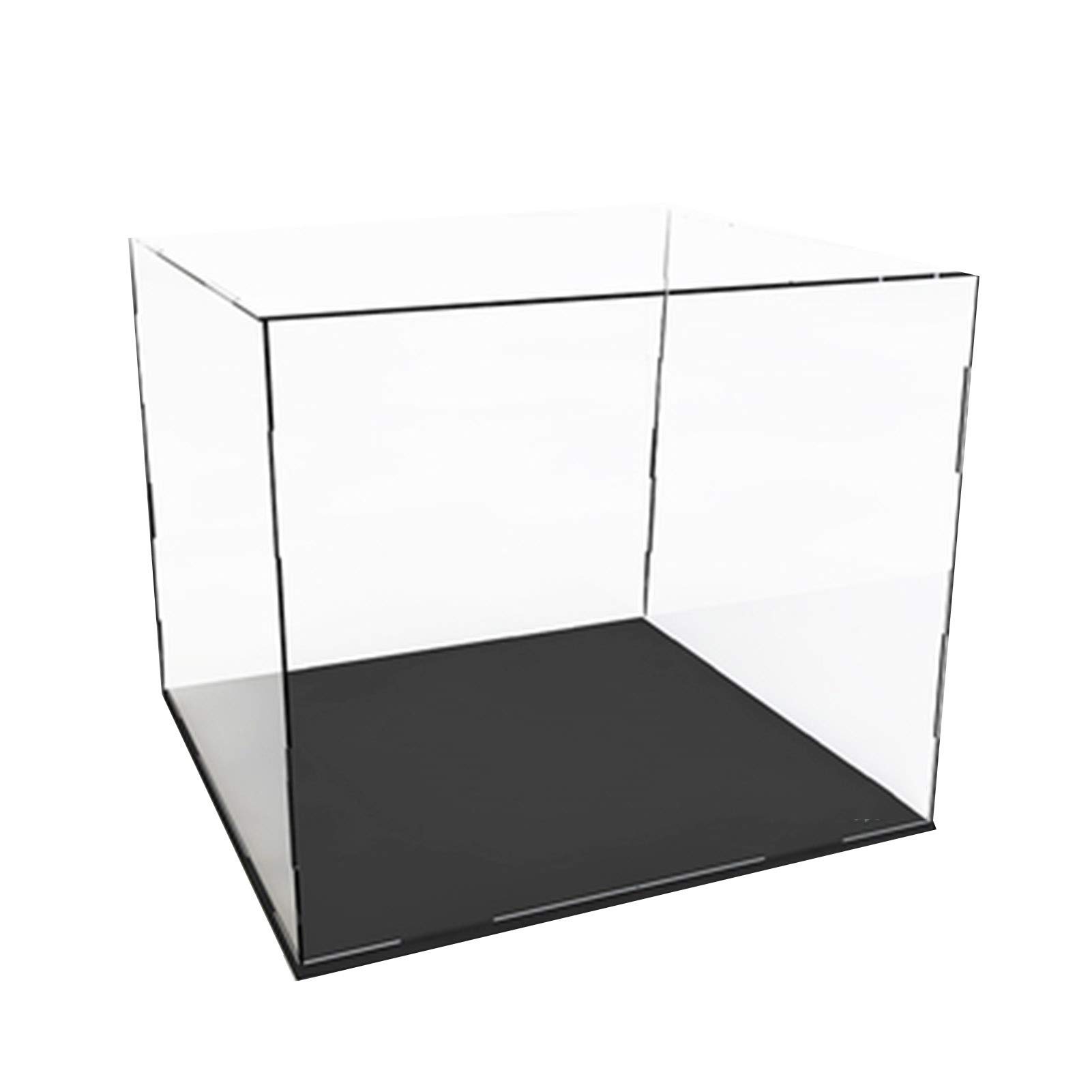 YANJINGYJ Clear Acrylic Display Case with Lid - 54X54X46CM Dustproof Showcase for Pop Figures & Collectibles - Perfect for Toy Collections, Store Displays & Home Decor