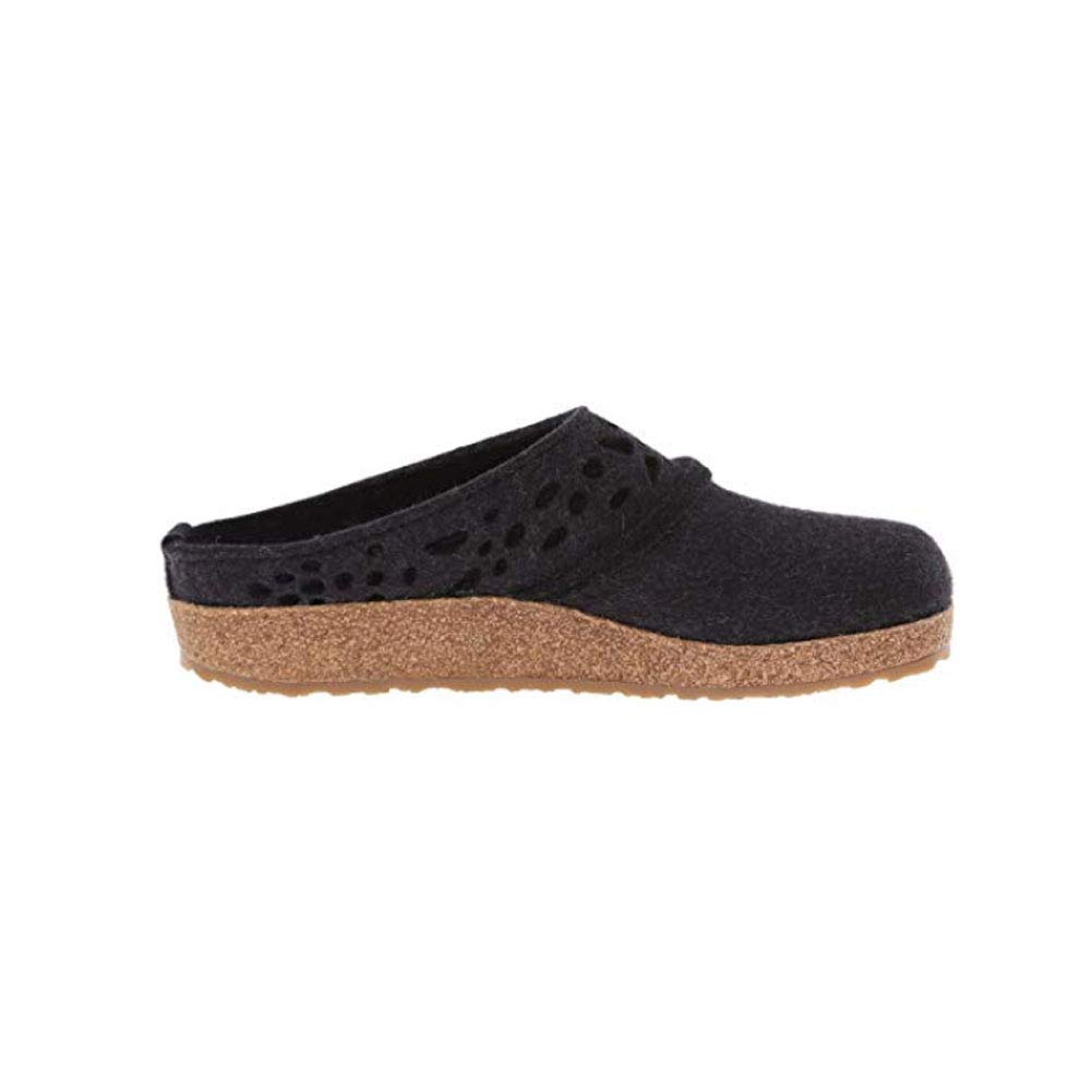 Haflinger Women's Lacey Clog - Comfortable Wool Slippers for Indoor & Outdoor Use - Perfect for Home, Office, and Relaxation