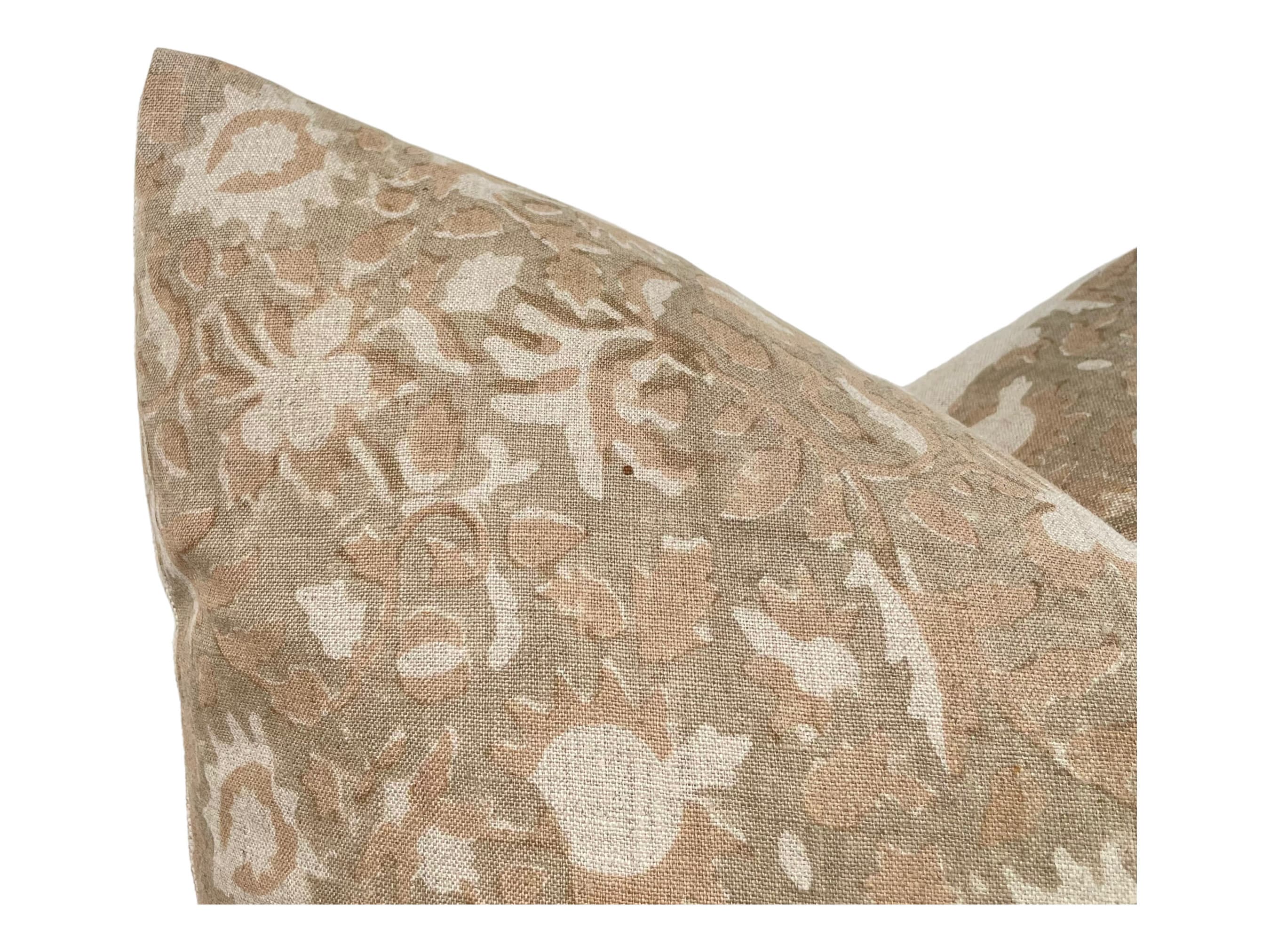 Stylish Sausalito Floral Pillow Cover - Decorative Square Cushion Case for Sofa, Bed, Living Room & Home Decor