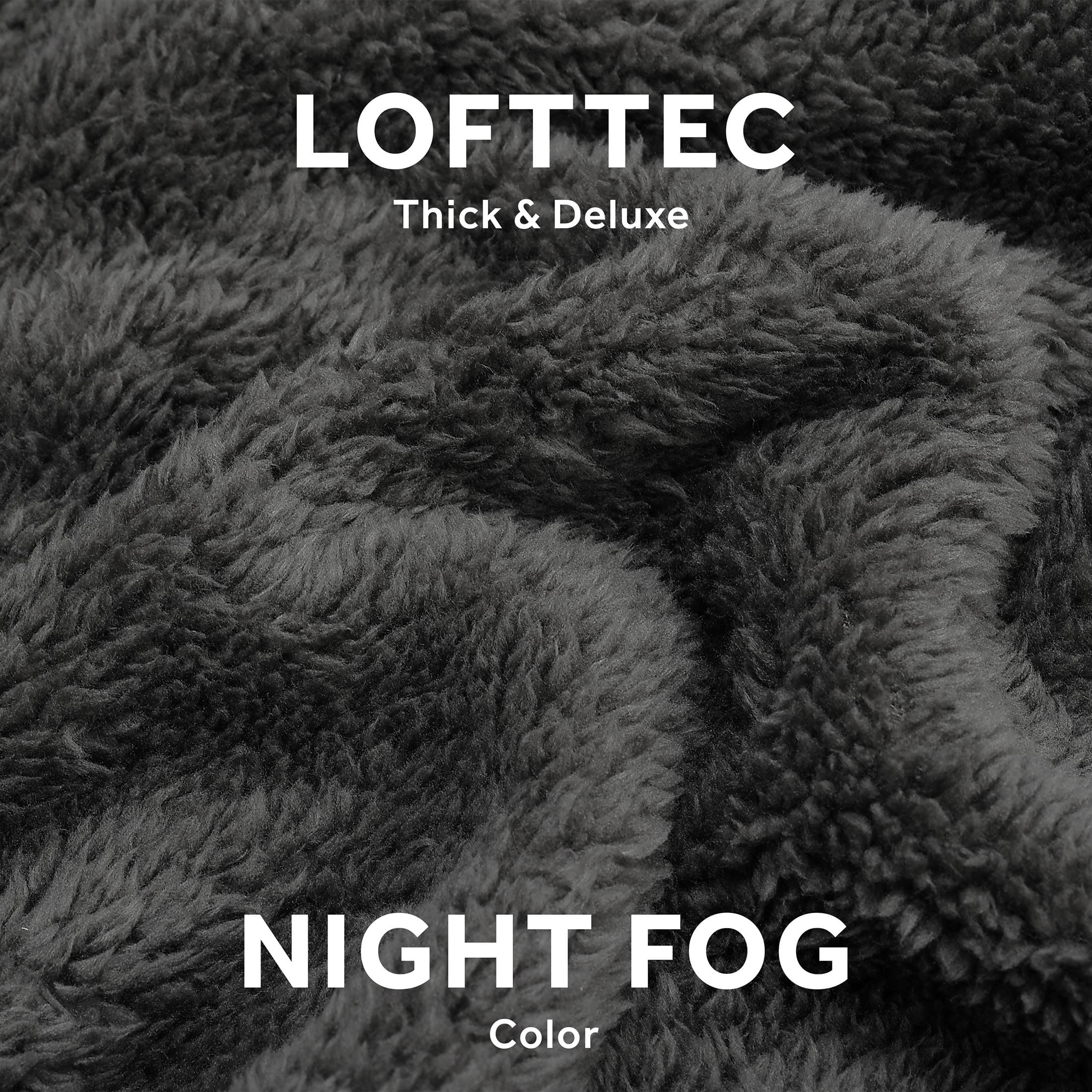 Sunbeam Electric Wi-Fi Connected Loftec Heated Blanket - 10 Heat Settings, 10-Hour Auto Off, Fast Heating Smart Blanket with Voice & Wired Controller - Night Fog Grey, Queen Size (90