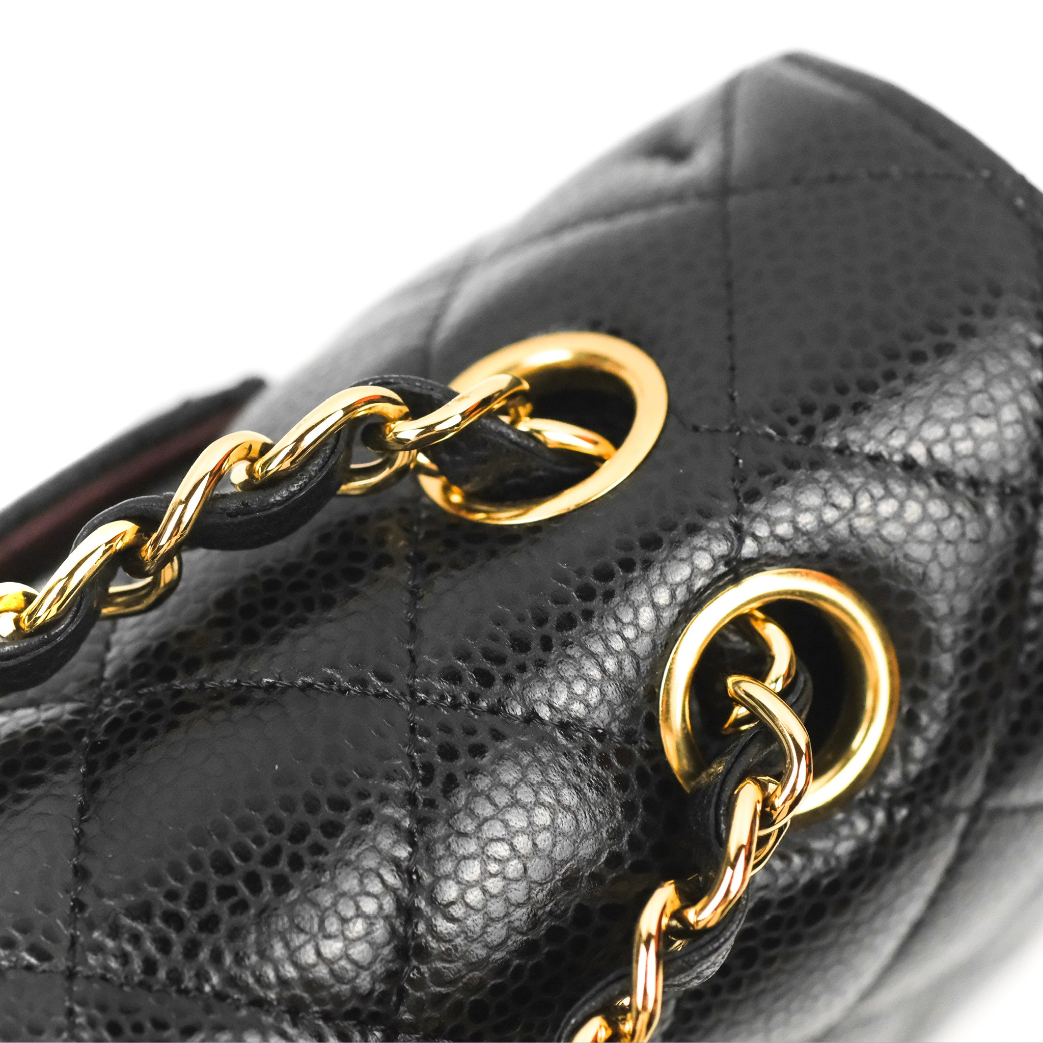 Chanel Classic Medium Double Flap Bag in Black Caviar Leather with Gold Hardware - Luxury Designer Handbag for Women, Perfect for Work, Evening Events & Special Occasions