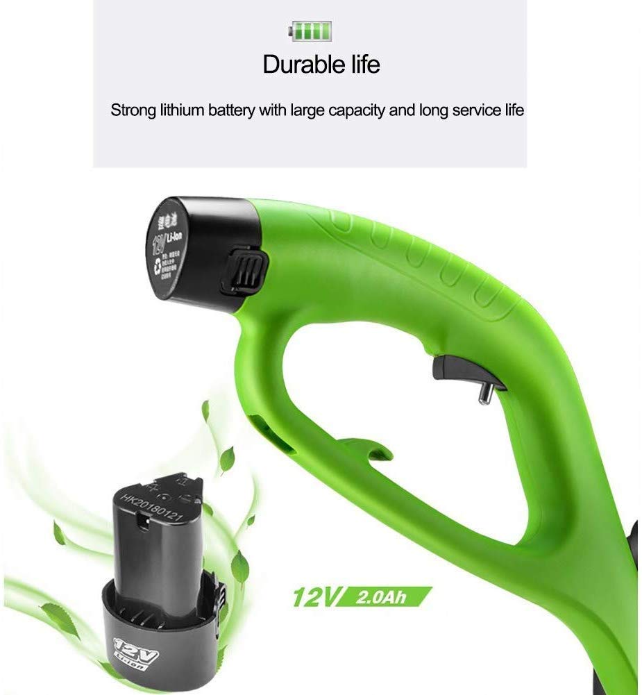 Cordless Grass Trimmer & Lawn Mower with 2 Batteries - Perfect for Small Yards