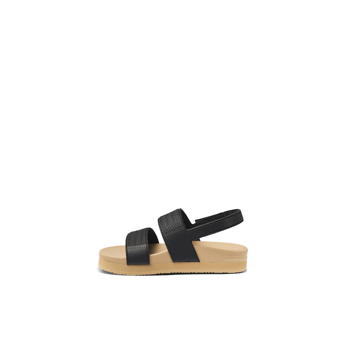 Reef Black/Tan Water Vista Kids' Sandals - Comfortable Beach & Pool Shoes for Boys and Girls - Perfect for Summer, Swimming, and Outdoor Play