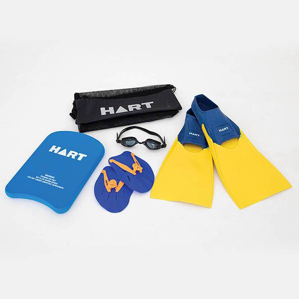 HART Swim Training Fins - Adjustable Size for Swim Workouts & Pool Training - Perfect for Competitive Swimmers, Triathletes & Fitness Enthusiasts