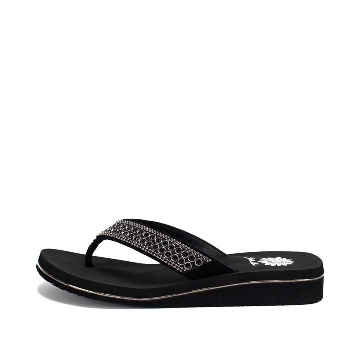 Haylin Black 6M Yellow Box - Comfortable & Stylish Women's Sandals for Summer, Beach, and Casual Outings