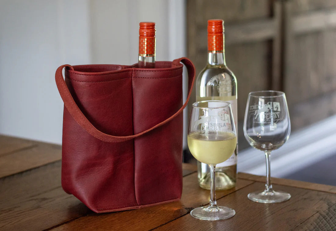 Stylish Urban Dual Wine Tote Bag - Insulated Reusable Carrier for 2 Bottles - Perfect for Picnics, Parties & Gifting