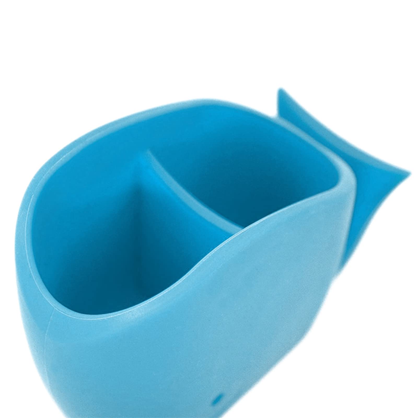 Whale-Shaped Silicone Toothbrush Holder for Kids - Cute Animal Toothpaste Organizer, Blue - Perfect for Bathroom Countertop & Kids' Dental Hygiene Routine