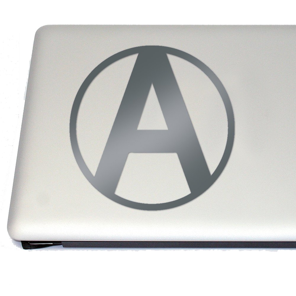 Neo Anarchy Vinyl Decal for Cosplay & Fan Gear - Silver Sticker for Laptops, Cars, and DIY Projects | Anime & Gaming Accessories