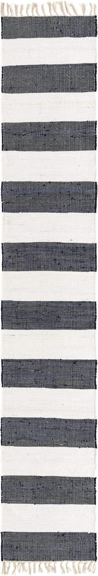 Unique Loom Chindi Rag Collection Striped Area Rug - 2'2