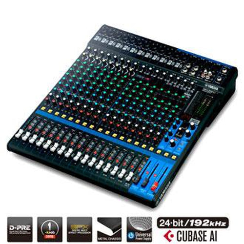 YAMAHA MG20XU 20-Channel Professional Audio Mixer Console - Perfect for Live Sound, Studio Recording & Podcasting