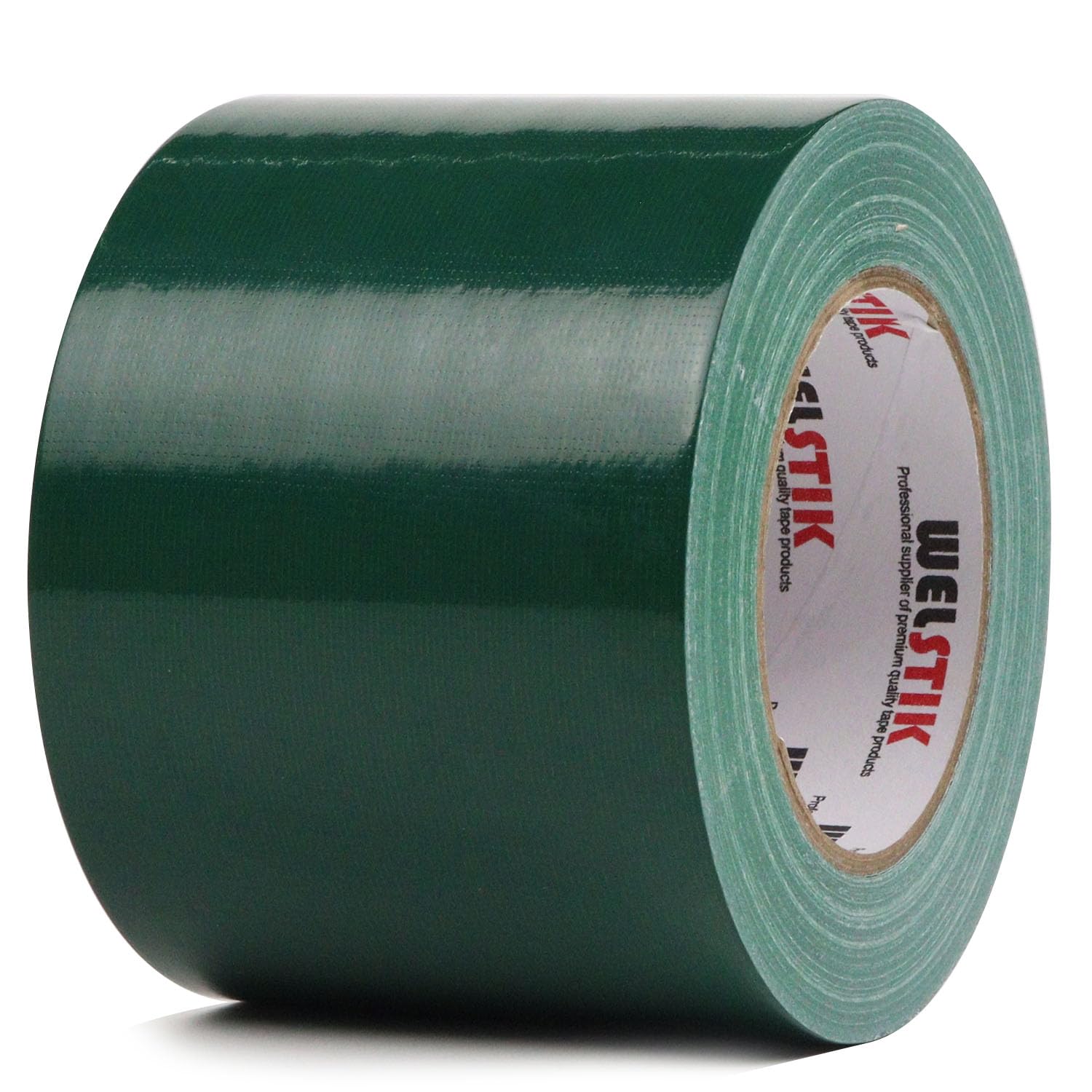 WELSTIK Heavy Duty Waterproof Duct Tape 4 Inch - Professional Grade Industrial Strength Adhesive Tape for Repairs, DIY Projects, Crafts, Home & Outdoor Use | No Residue, Hand-Tearable (3.77Inch x 45 Yards, Green) | Perfect for Emergency Fixes, Pipe Sealing, Camping Gear & Vehicle Repairs