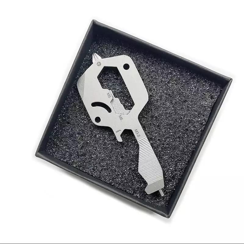 20-in-1 Multi-Tool Keychain - Compact Survival Tool Kit with Belt Loop for Camping, Hiking & Emergency Preparedness