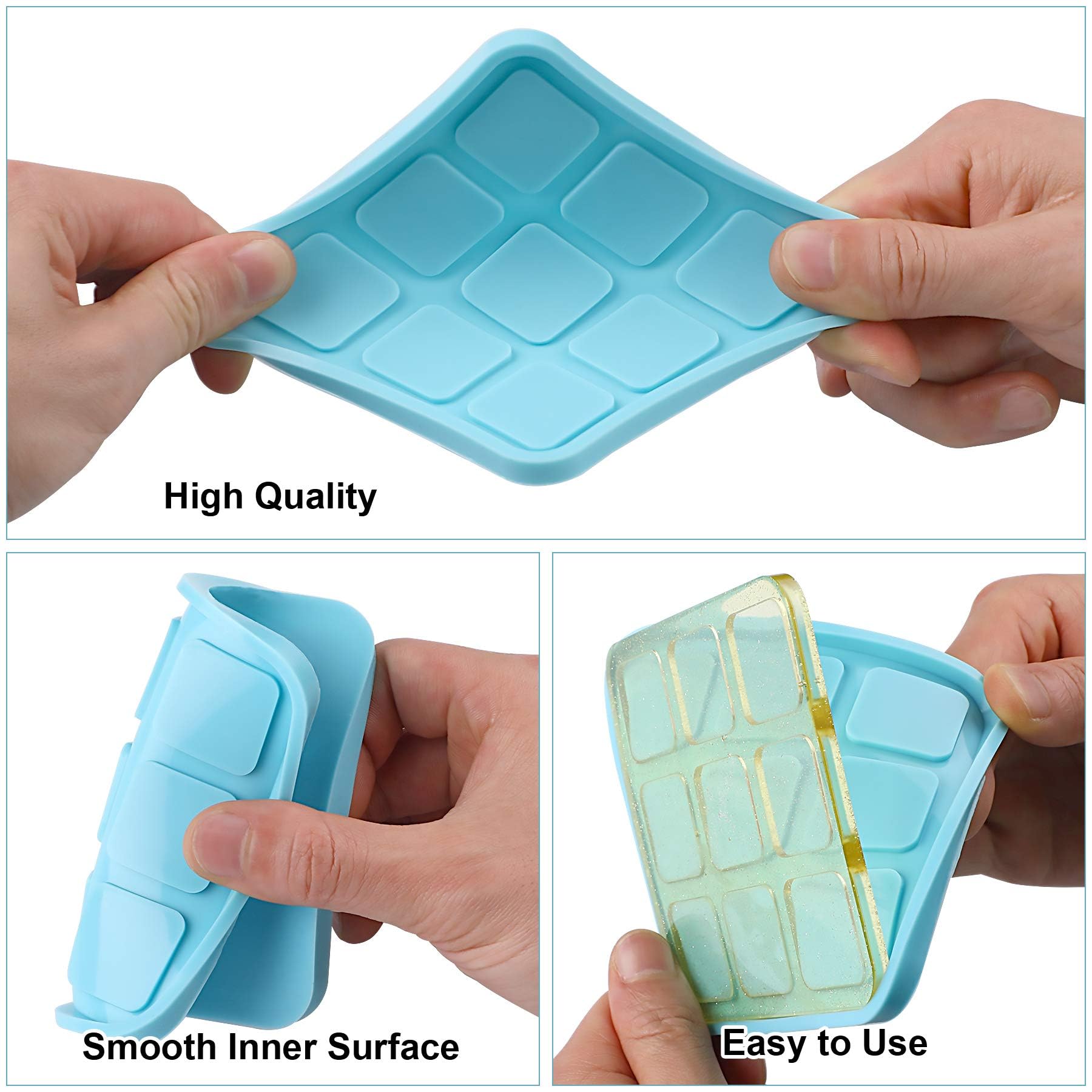 Tic Tac Toe Resin Mold Set with 5 Chess Pieces - DECYOOL XO Board Game Silicone Molds for DIY Resin Casting & Tabletop Game Making - Perfect for Crafting, Home Decor, and Family Game Night