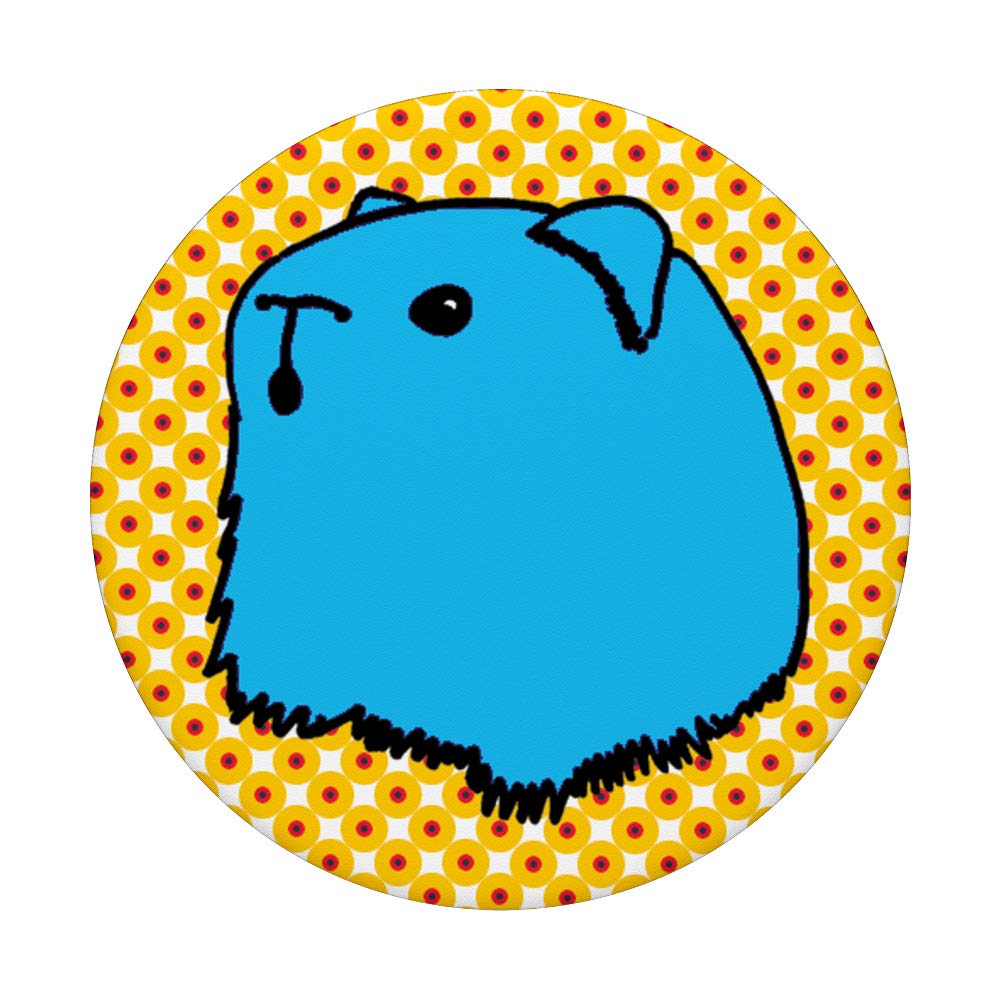 Funny Aqua Guinea Pig Pop Art - Cute Comic Book Style Animal Wall Decor for Kids Room, Nursery & Office