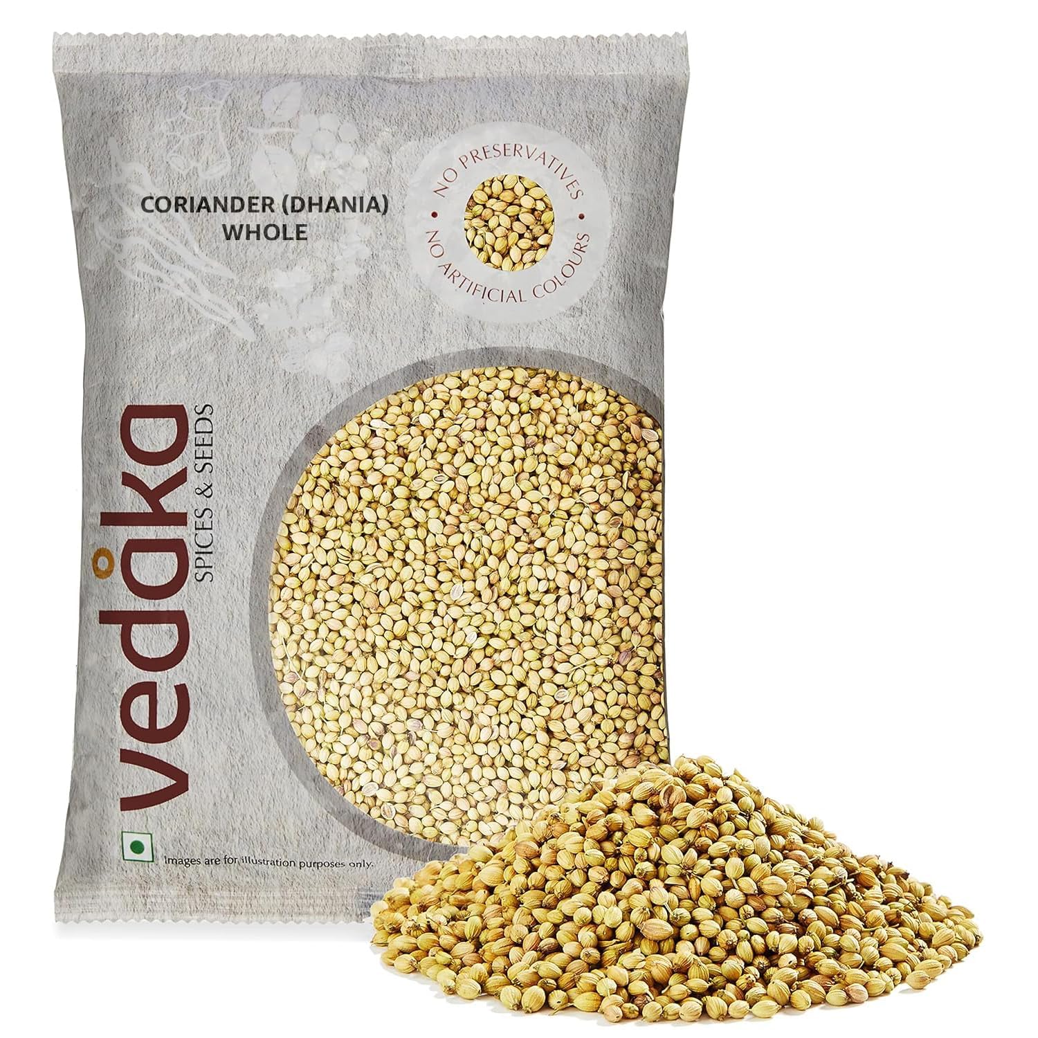 Vedaka Coriander Seeds (Dhania) 200g - Premium Quality for Cooking, Baking & Spice Blends - Amazon Brand
