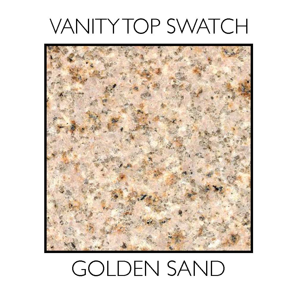 61 Inch Golden Sand Granite Bathroom Vanity Top by Design House – Perfect for Modern Master Bathrooms & Powder Rooms (Model 563239)