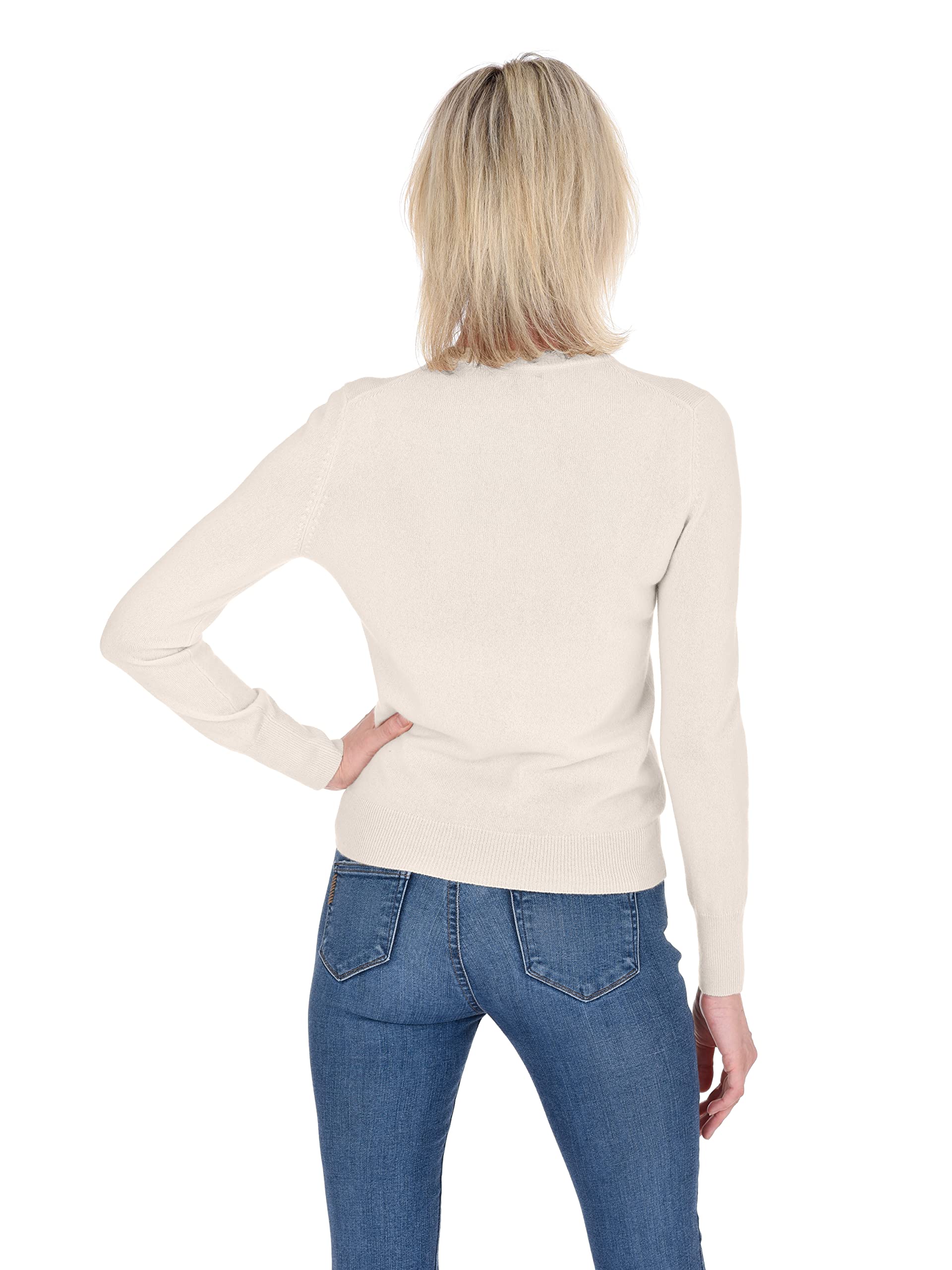 Luxury 100% Pure Cashmere Women's Sweater - Soft Crewneck Long Sleeve Pullover for Winter | Cozy Office Wear & Casual Outfits
