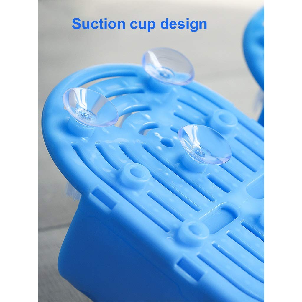 Shower Foot Massager Slippers - Exfoliating Cleaning Massage Shoes with Non-Slip Design for Bathroom & Spa Use - Relaxing Foot Scrubber Washer for At-Home Pedicures and Stress Relief (One Size Fits Most)