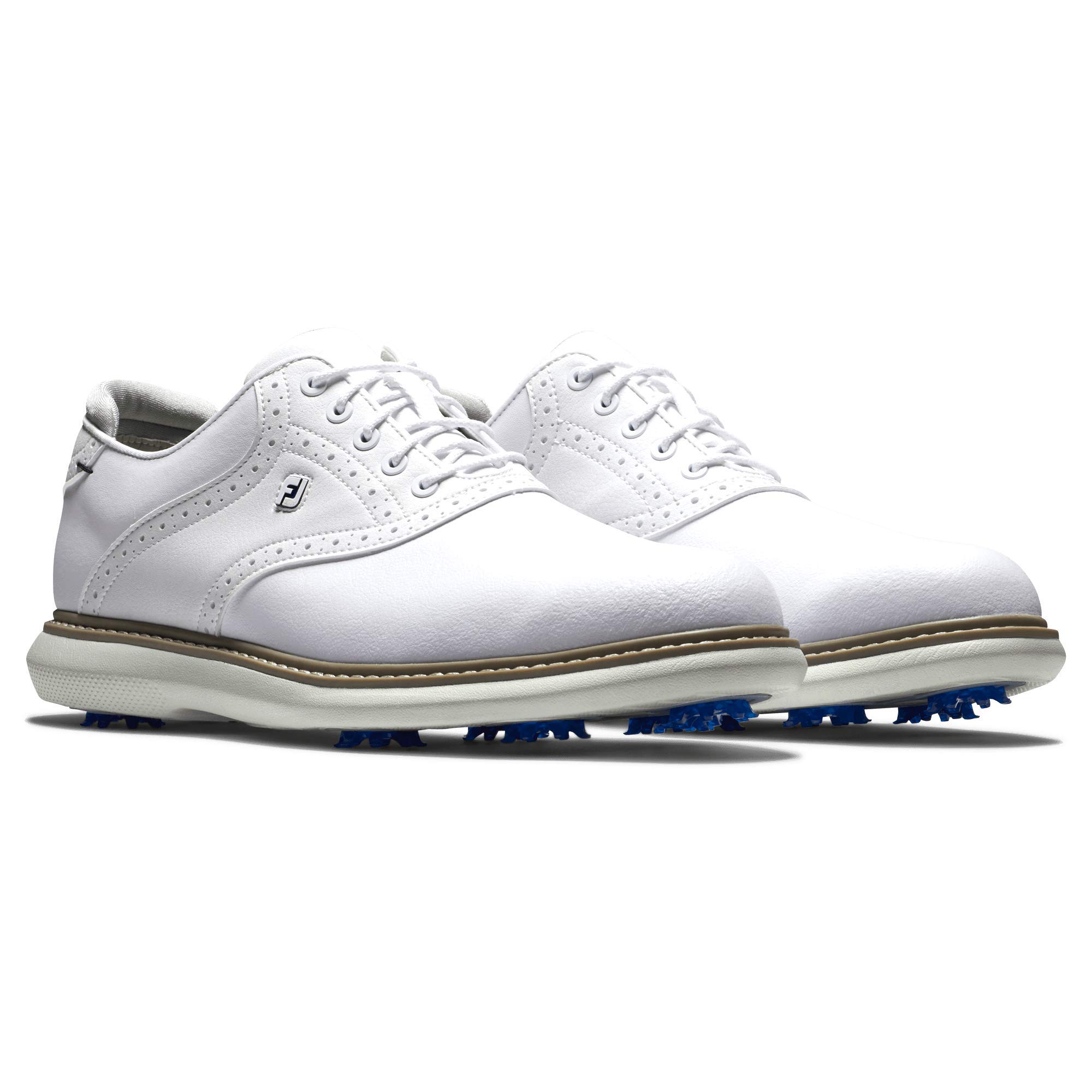 FootJoy Men's Traditions Golf Shoes - Comfortable & Waterproof Spiked Golf Shoes for Men - Perfect for Walking the Course & Clubhouse Wear