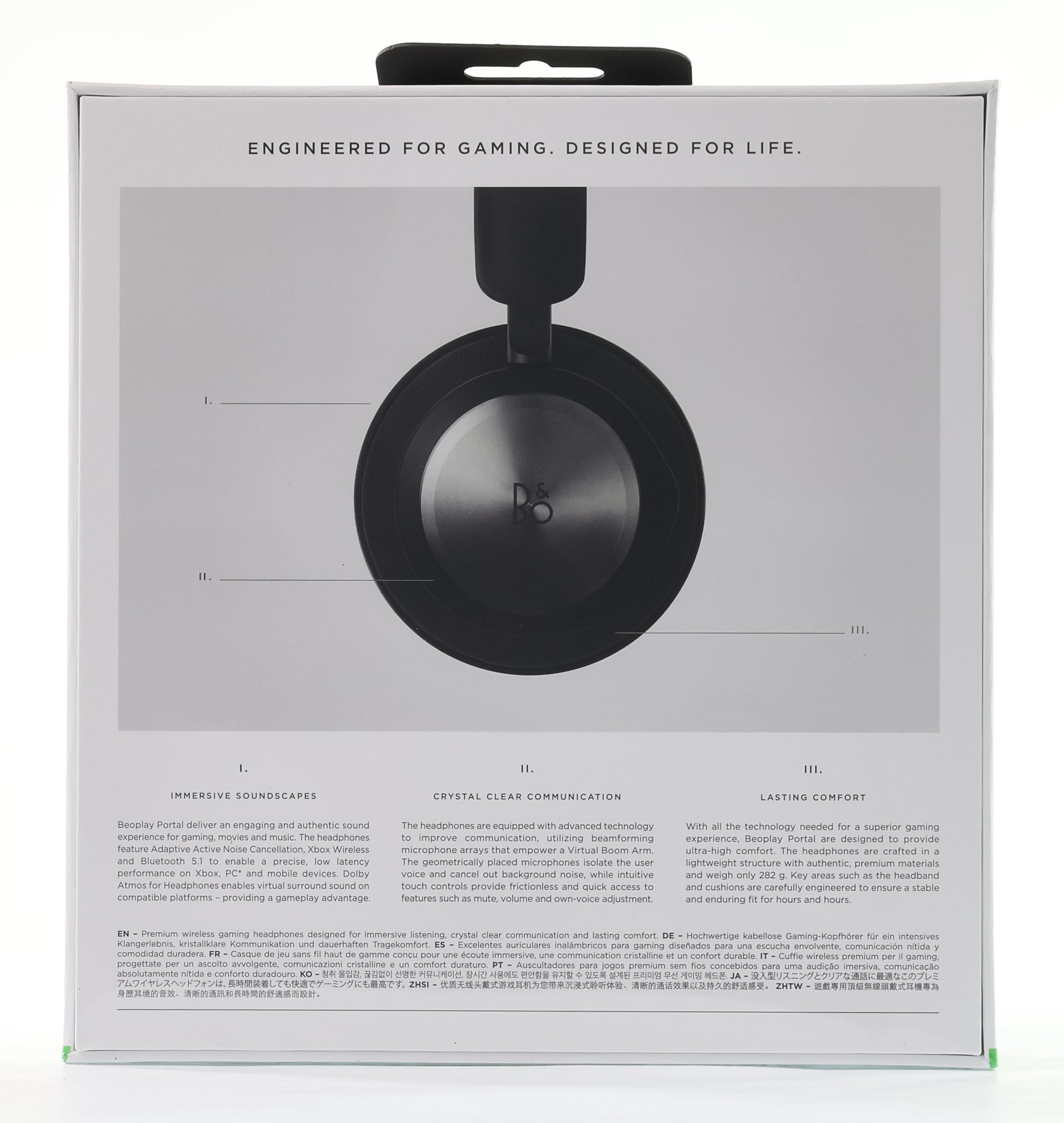 Bang & Olufsen Beoplay Portal Wireless Gaming Headset with Active Noise Cancelling - Comfortable Over-Ear Headphones for Xbox Series X|S & Xbox One - Perfect for Competitive Gaming & Immersive Entertainment
