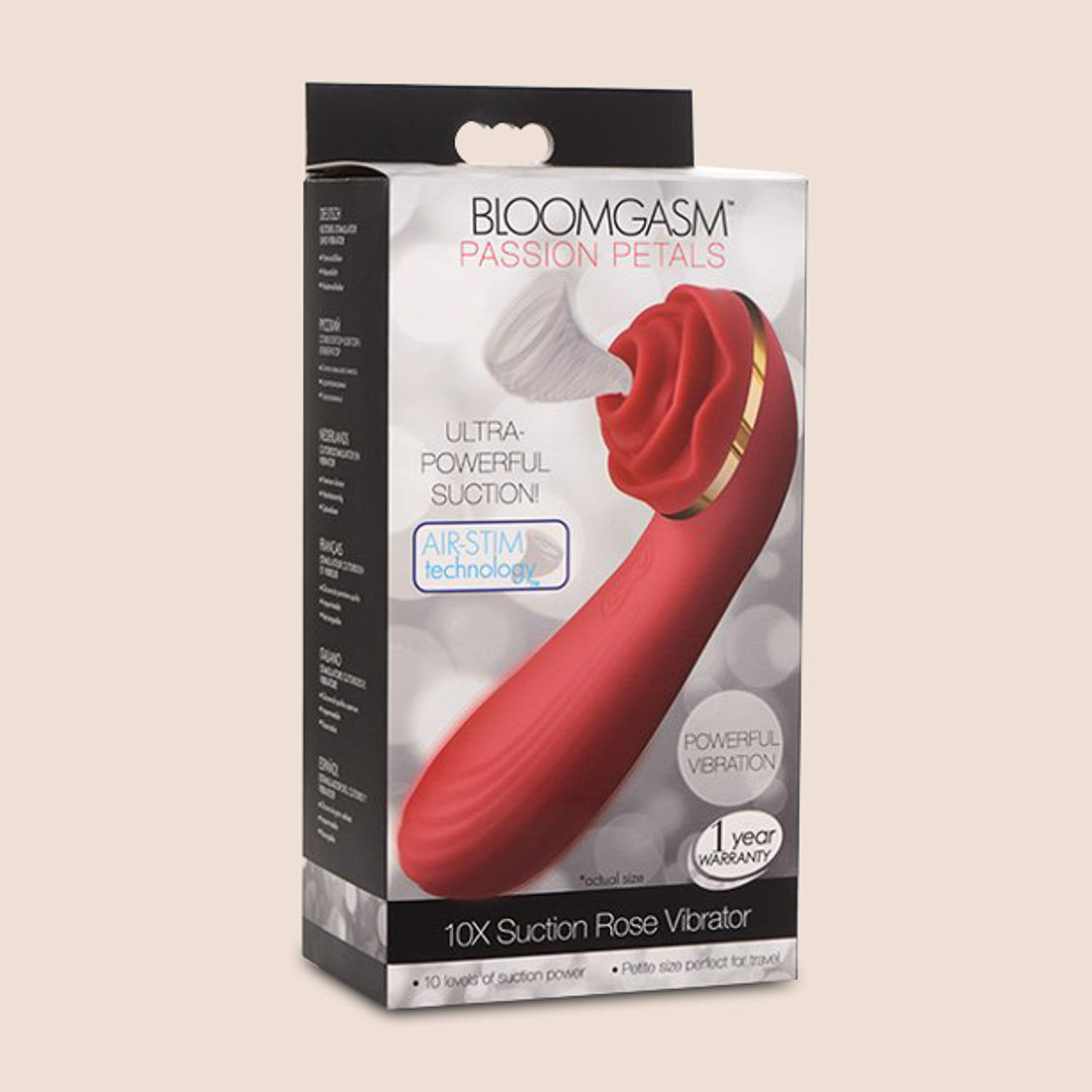 Bloomgasm Passion Petals - Rose-Shaped Suction Clitoral Vibrator for Women | Rechargeable G-Spot Stimulator | Perfect for Solo Play & Couples Intimacy | Discreet & Powerful Pleasure Toy