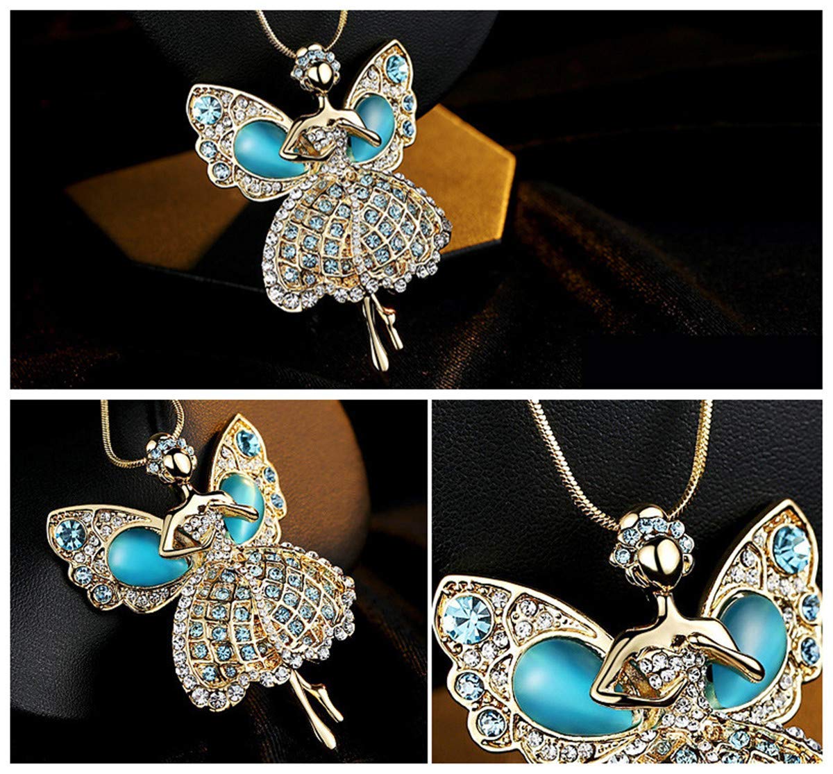 Jiamin Angel Car Charm - Guardian Angel Rearview Mirror Hanging for Travel Protection & Safe Driving | Car Accessories for Women, Gift Ideas & Spiritual Decor