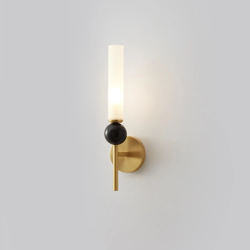 Elegant Marble Wall Lamp - Modern Home Decor Lighting for Living Room, Bedroom & Hallway | Dimmable LED Light Fixture with Adjustable Brightness