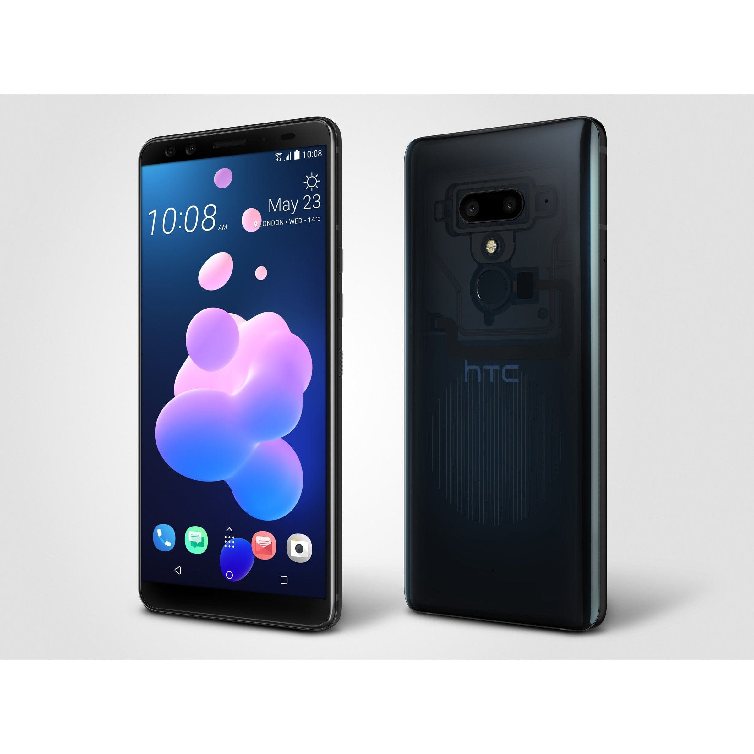 HTC U12+ Dual SIM 4G Smartphone 64GB ROM - Black | Unlocked Android Phone for International Use | Perfect for Travel, Business & Gaming