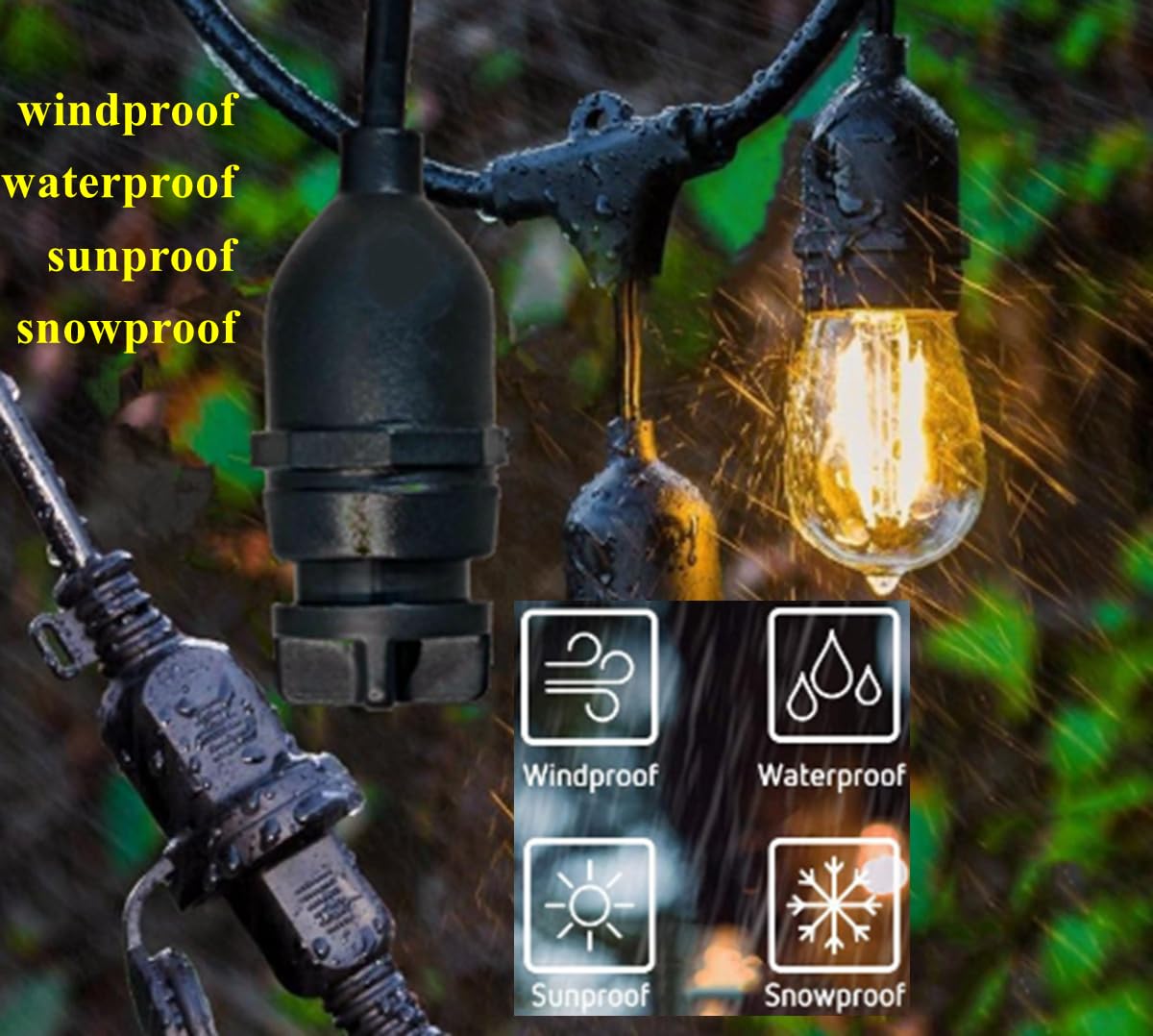 10Pcs Light Socket Safety Cap Plugs - Childproof Covers for String Lights, Recessed & Standard Bulb Sockets - Durable Electrical Outlet Protectors for Home, Nursery & Outdoor Decor Safety