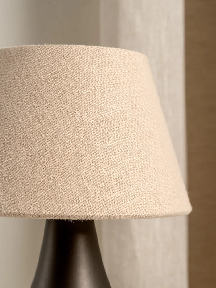 Elegant Bronze & Linen Rechargeable Table Lamp - Modern Home & Office Decor - Perfect for Bedside, Living Room, or Study Lighting