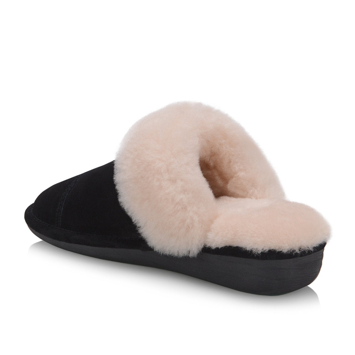 Joy Women's Cozy Memory Foam Slippers - Soft Indoor House Shoes with Non-Slip Sole for Women (Black) - Perfect for Home, Lounge & Relaxation