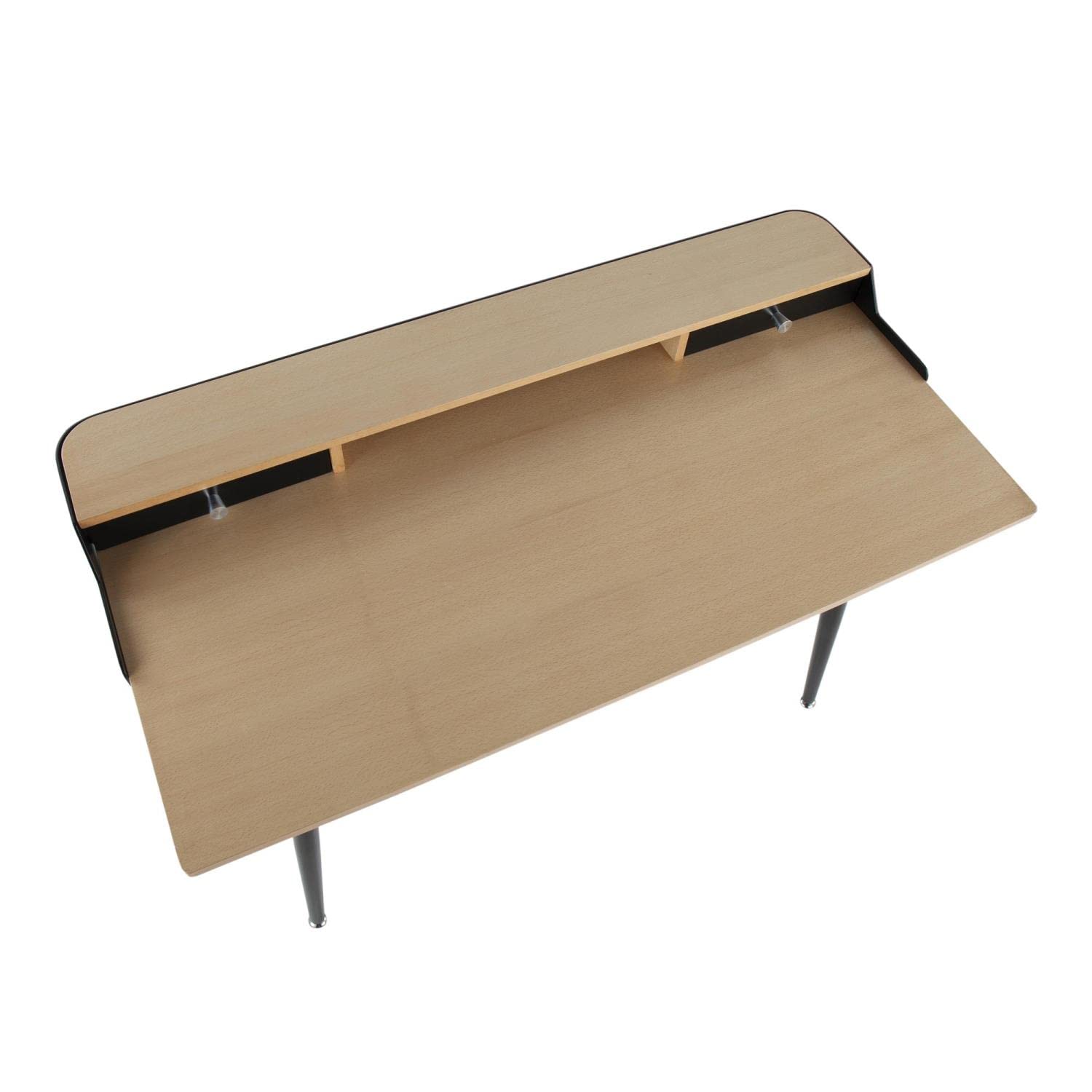 LumiSource Harvey Mid Century Modern Desk - Home Office & Computer Desk with Drawers, Small Writing Desk for Bedroom, Gaming & Study - Perfect for Small Spaces & Modern Workspaces