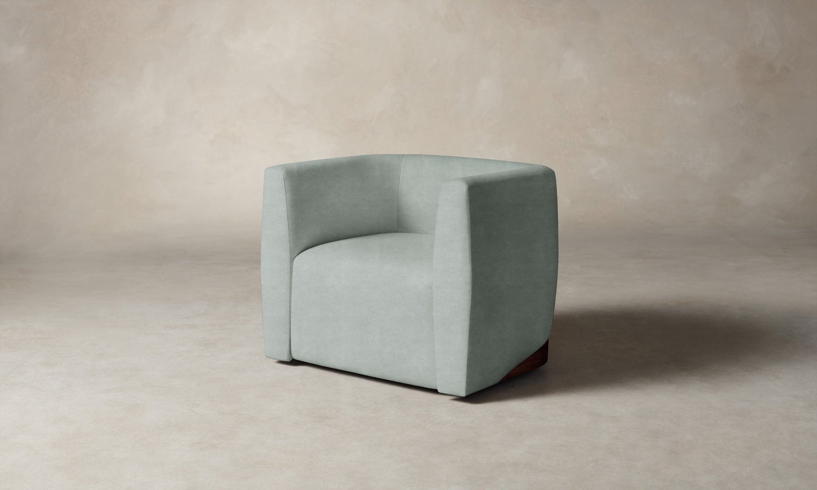 Henri Swivel Chair - Performance Mélange Weave Seaglass Upholstery - Modern Living Room, Office & Lounge Seating - Comfortable 360-Degree Rotating Accent Chair for Home Decor
