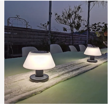 Solar Rechargeable LED Flameless Candle Light - Helios Waterproof Outdoor Decorative Lamp for Patio, Garden, Wedding & Home Decor